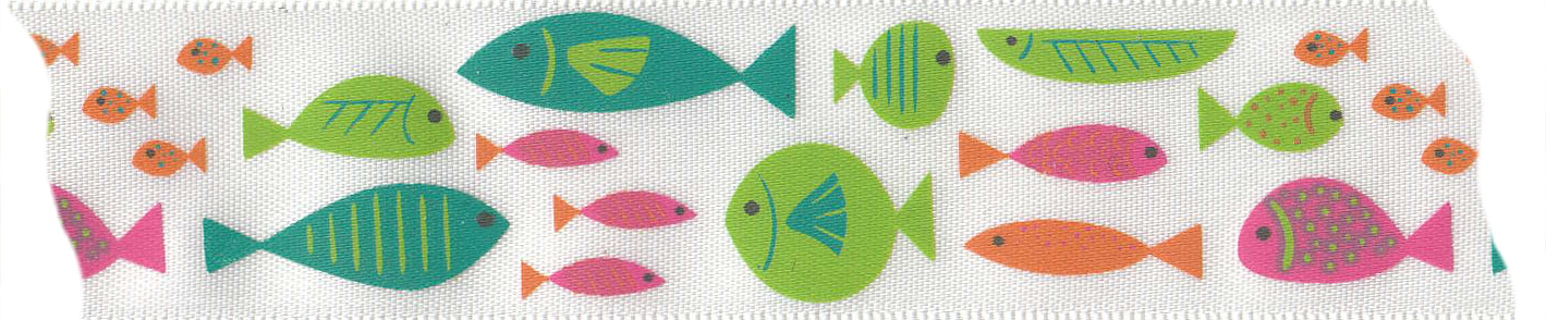 Band mm maigr&#252;n Fische / 3m